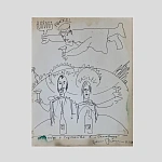 Григорий Перкель [автограф]. Рисунок. 1989.