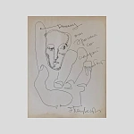 Эрнст Неизвестный [автограф]. Рука друга. 1980-е.