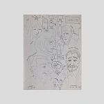Юлия и Михаил Беломлинские [автографы]. Вечер в «Русском Самоваре». 2000.